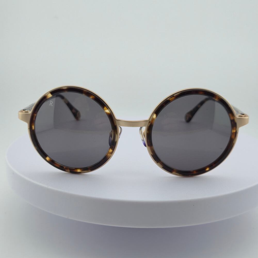 RAEN Fairbank Brindle Tortoise Round Sunglasses Handmade USA